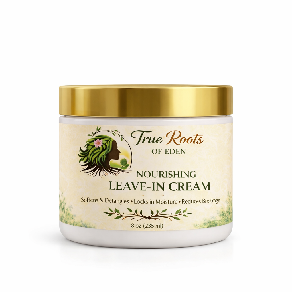 True Roots of Eden™ Nourishing Leave-In Cream – Moisture, Detangle & Breakage Repair
