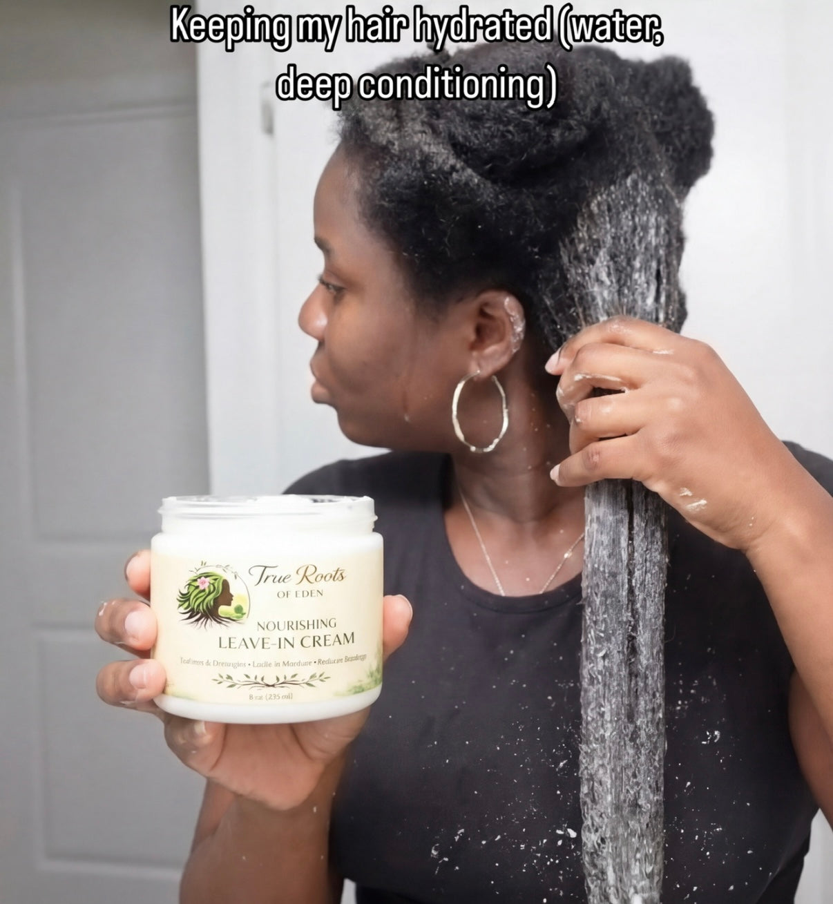 True Roots of Eden™ Nourishing Leave-In Cream – Moisture, Detangle & Breakage Repair